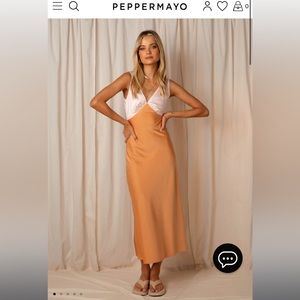 Peppermayo - Loren maxi dress - orange splice
